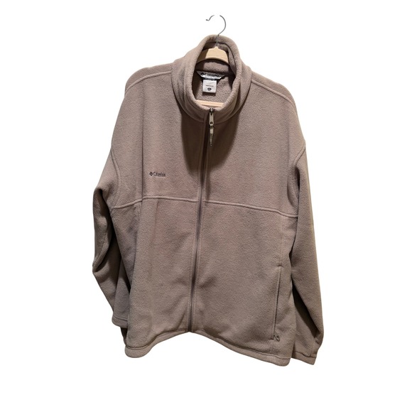 Columbia Other - Columbia Mens XXL Steens Mountain Full Zip Fleece Jacket Taupe Tan WM6113